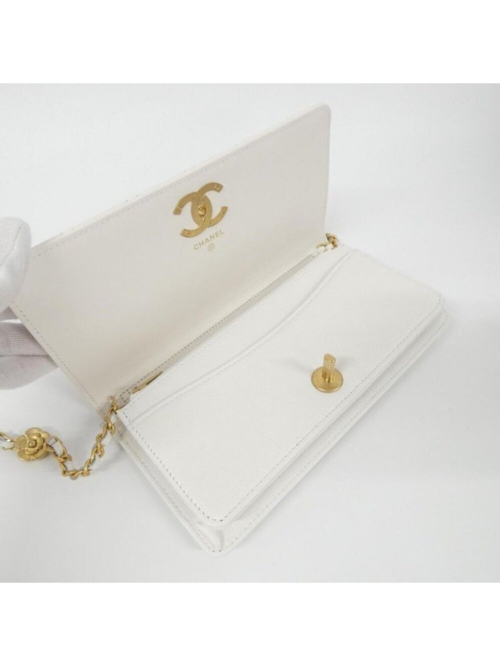 Chanel Chain Clutch Gold - Picture 7 of 8